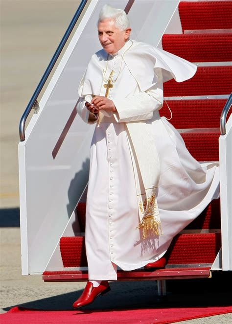 pope benedict's loafers prada|pope benedict xvi shoes.